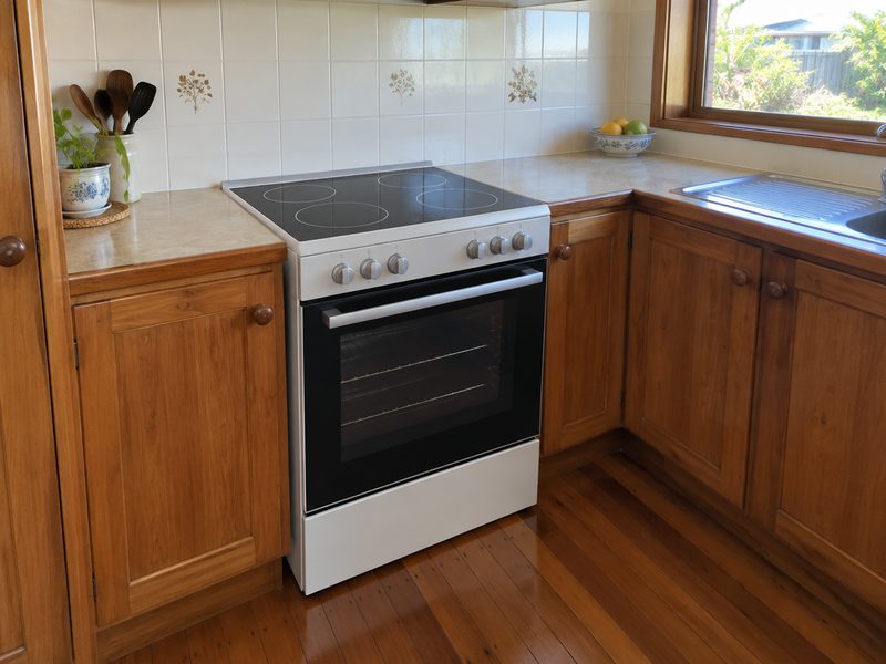 Freestanding electric oven