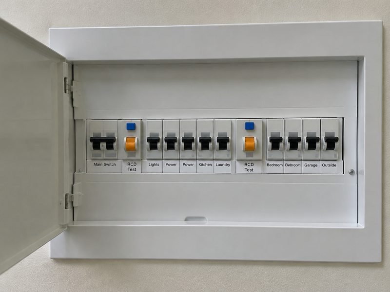 Safety switches in a home switchboard