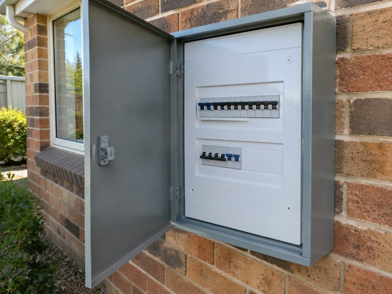 Switchboard in an outdoor meter box