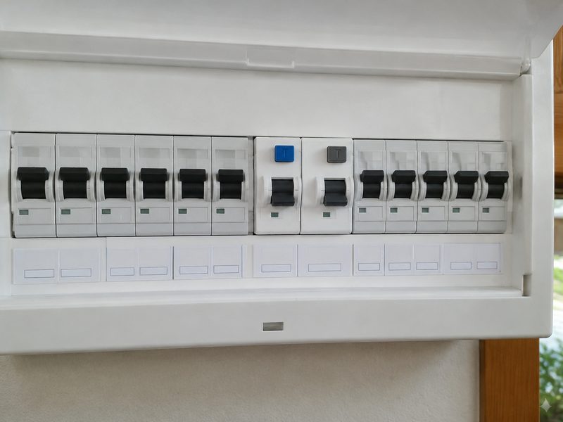 Safety switches in a home switchboard